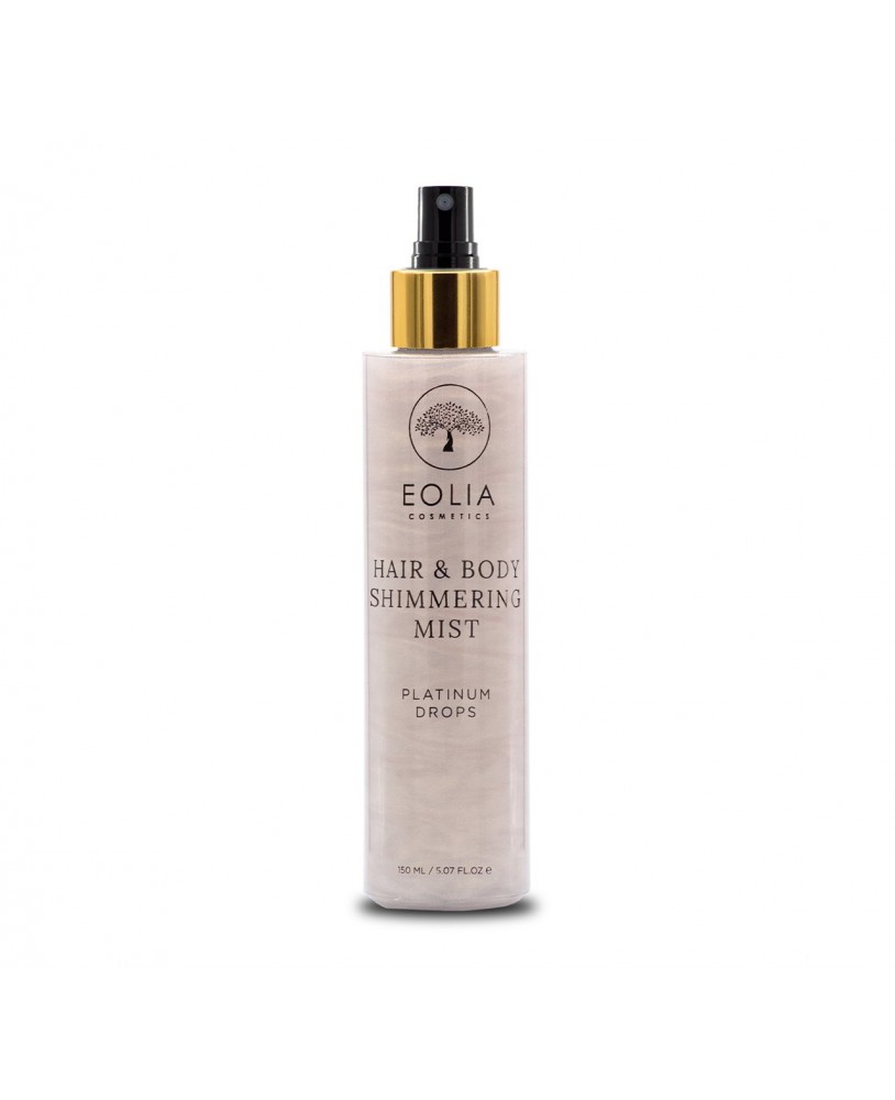 EOLIA COSMETICS HAIR & BODY SHIMMERING MIST GOLD ORCHID PLATINUM DROPS 150ML