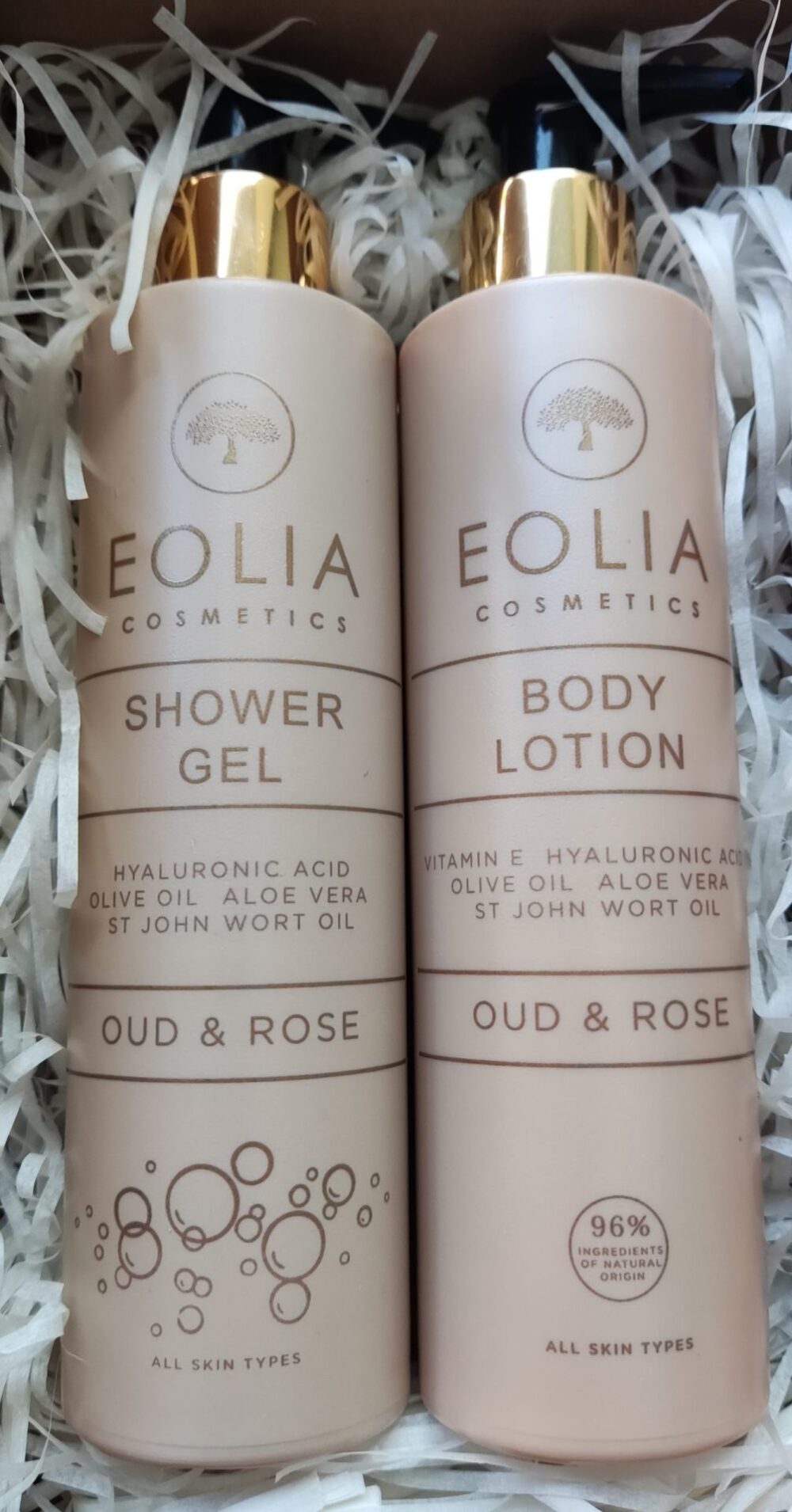 Πακέτο δώρου shower gel 250ml και body lotion 250ml Oud & Rose
