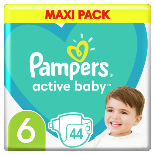 Pampers Active Baby Dry Maxi Pack No6 (13-18kg) 44 Τμχ