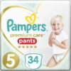 Pampers Πάνες Βρακάκι Premium Care Pants No. 5 για 12-17kg 34τμχ