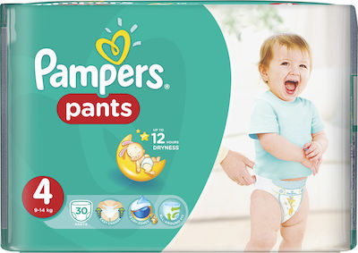 Pampers Πάνες Βρακάκι Pants No. 4 για 9-14kg 30τμχ