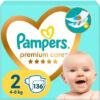 Pampers Premium Care Πάνες με Αυτοκόλλητο No. 2 για 4-8kg 136τμχ