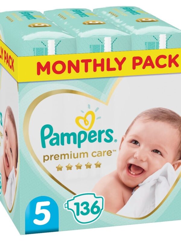 Pampers Premium Care Monthly Pack Νο5 (11-16kg) 136τμχ