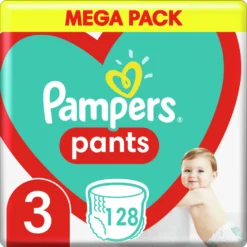 Pampers Πάνες Βρακάκι Pants No. 3 για 6-11kg 128τμχ