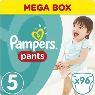 Pampers Πάνες Βρακάκι Pants No. 5 για 12-17kg 96τμχ