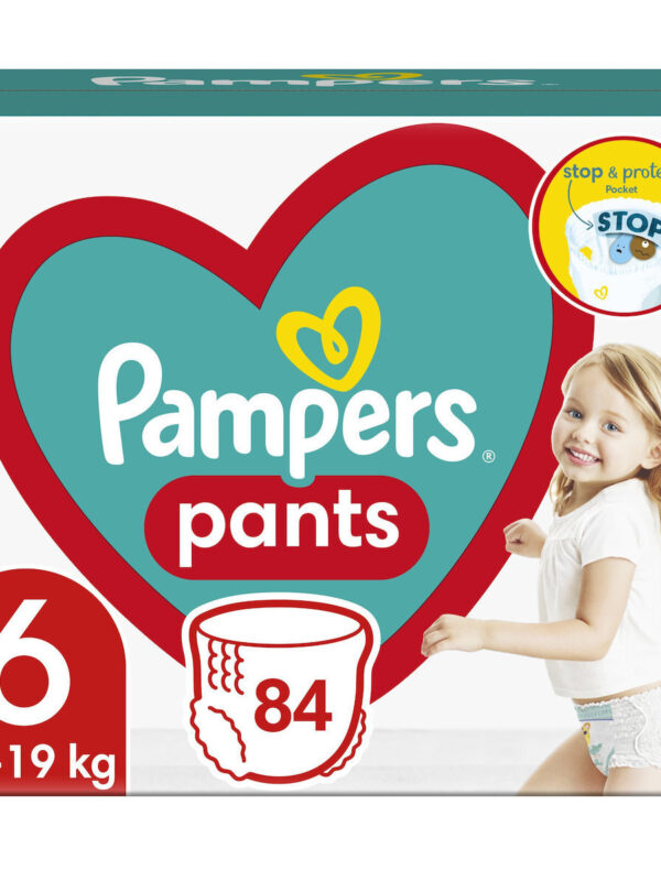 Pampers Pants Πάνες Βρακάκι No. 6 για 14-19kg 84τμχ